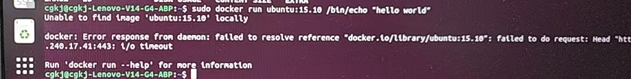 runUbuntu:15.10Error